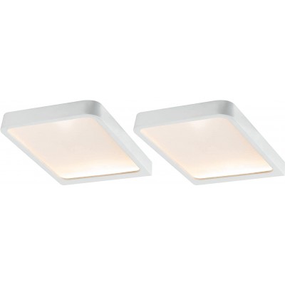 101,95 € Kostenloser Versand | 2 Einheiten Box Möbelbeleuchtung 7W 2700K Sehr warmes Licht. 14×11 cm. Versenkte LED Aluminium. Weiß Farbe