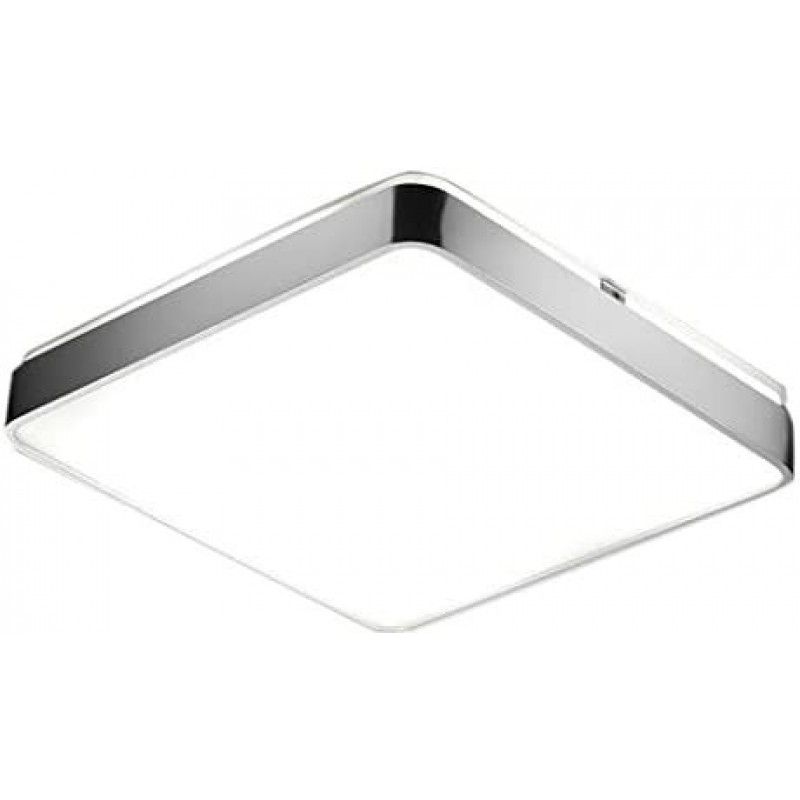 74,95 € Free Shipping | Indoor ceiling light 24W Square Shape 50×48 cm. Dining room, bedroom and lobby. Polycarbonate. Nickel Color