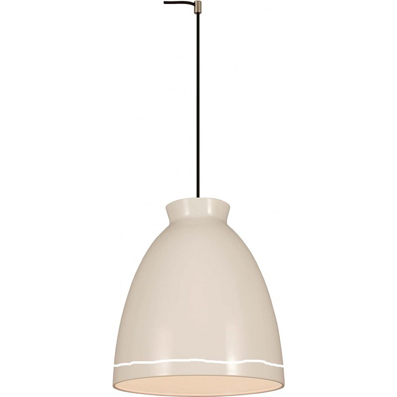 73,95 € Free Shipping | Hanging lamp 60W Conical Shape 23×19 cm. Dining room, bedroom and lobby. Modern Style. Metal casting. White Color