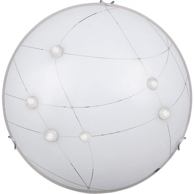 86,95 € Free Shipping | Indoor wall light 16W Round Shape 40×40 cm. Living room, dining room and lobby. Modern Style. Metal casting. White Color