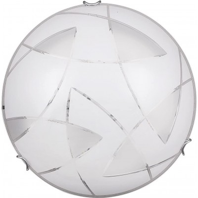 Indoor wall light 12W Round Shape 30×30 cm. Terrace, garden and public space. Modern Style. Metal casting. White Color