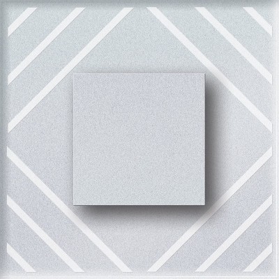Innenwandleuchte 1W Quadratische Gestalten 8×8 cm. Wohnzimmer, esszimmer und schlafzimmer. Aluminium und Kristall. Grau Farbe
