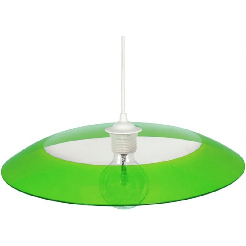 71,95 € Free Shipping | Hanging lamp 40W Round Shape 90×40 cm. Living room, dining room and lobby. Crystal. Green Color