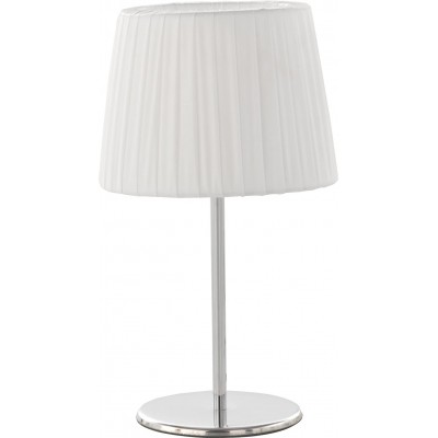 Table lamp 40W Cylindrical Shape 35×35 cm. Living room, dining room and bedroom. Modern Style. Metal casting. White Color