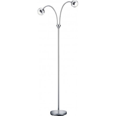 75,95 € Free Shipping | Floor lamp Trio 3W 125×45 cm. 2 LED light points Bedroom. Acrylic. Plated chrome Color