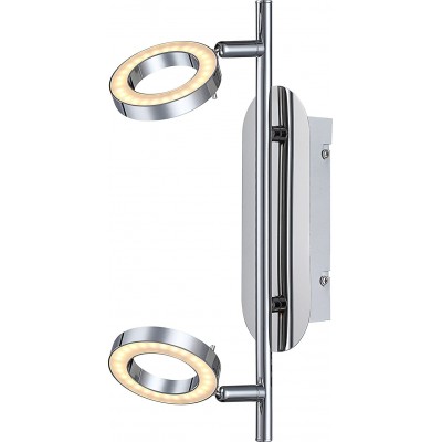 Deckenlampe 5W Runde Gestalten 34×15 cm. Doppelt verstellbarer LED-Strahler Esszimmer, schlafzimmer und empfangshalle. Modern Stil. Metall. Überzogenes chrom Farbe