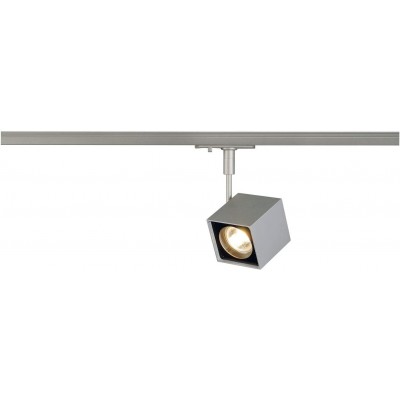 108,95 € Free Shipping | Indoor spotlight 50W Cubic Shape 21×12 cm. Adjustable LED. Rail-rail single phase system Living room, bedroom and lobby. Modern Style. Aluminum. Gray Color