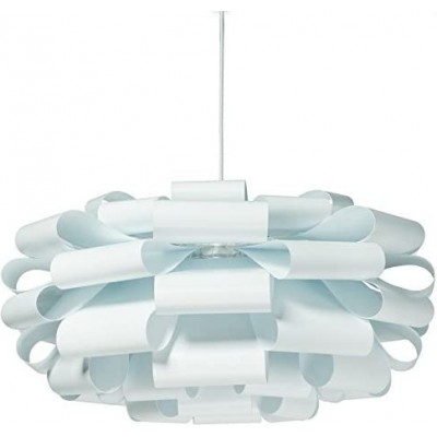 77,95 € Free Shipping | Hanging lamp 60W Spherical Shape 52×48 cm. Living room, dining room and bedroom. PMMA. White Color