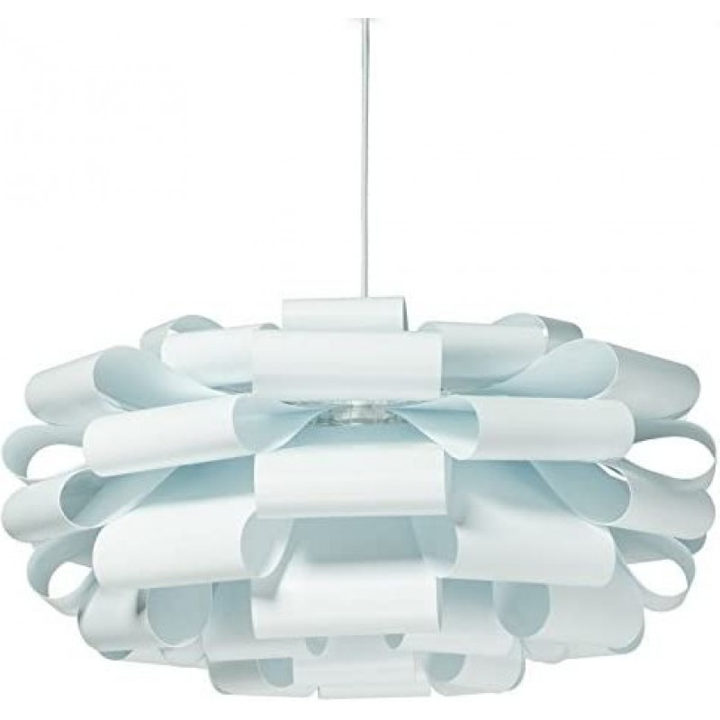 77,95 € Free Shipping | Hanging lamp 60W Spherical Shape 52×48 cm. Living room, dining room and bedroom. PMMA. White Color