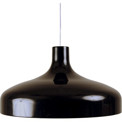 Lampada a sospensione 60W Forma Rotonda 47×47 cm. Soggiorno, sala da pranzo e atrio. Stile moderno. Metallo. Colore nero
