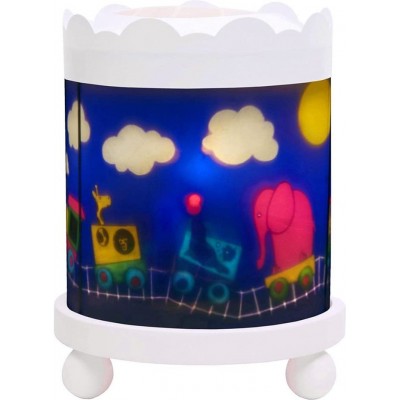 儿童灯 10W 圆柱型 形状 22×17 cm. 郁金香 饭厅, 卧室 和 大堂设施. 有机玻璃. 蓝色的 颜色