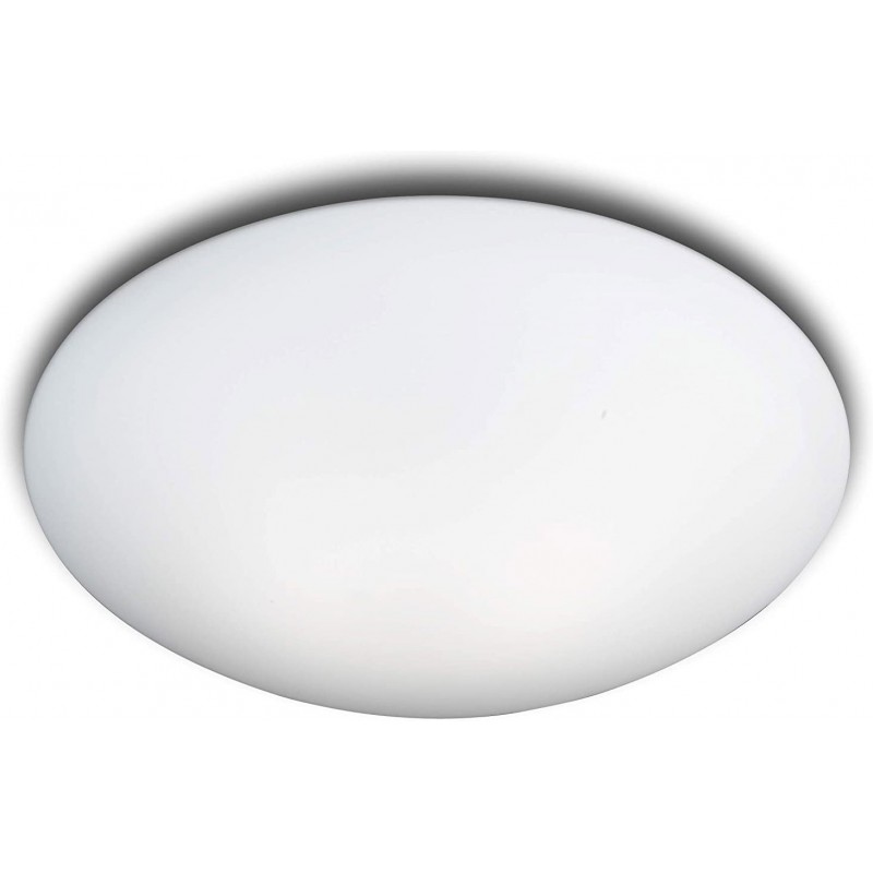 85,95 € Free Shipping | Indoor ceiling light 40W Round Shape Ø 34 cm. Living room, dining room and bedroom. Modern Style. Crystal and Glass. White Color
