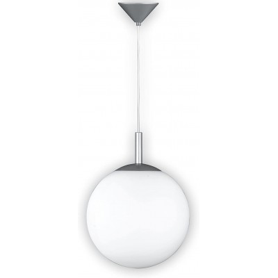 75,95 € Free Shipping | Hanging lamp 40W Spherical Shape 120×30 cm. Living room, dining room and bedroom. Modern Style. Glass. White Color