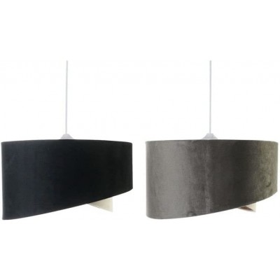 Lampada a sospensione Forma Cilindrica 36×15 cm. Sala da pranzo, camera da letto e atrio. Colore nero