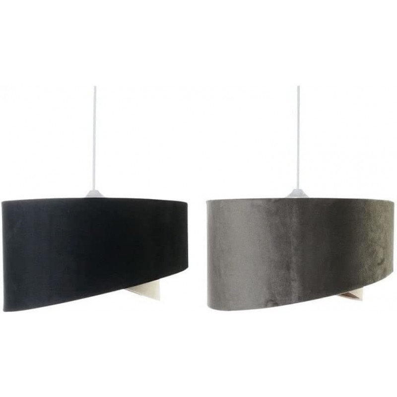 89,95 € Envio grátis | Lâmpada pendurada Forma Cilíndrica 36×15 cm. Sala de jantar, quarto e salão. Cor preto