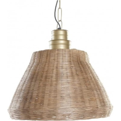 139,95 € Free Shipping | Hanging lamp Conical Shape 38×13 cm. Living room, bedroom and lobby. Metal casting. Brown Color