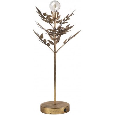 93,95 € Free Shipping | Table lamp 80×24 cm. Leaf design Living room, dining room and lobby. Modern and cool Style. Metal casting. Antique gold Color