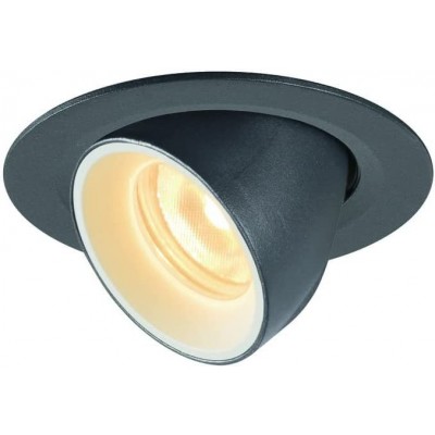 147,95 € Free Shipping | Recessed lighting 7W Round Shape Adjustable LED Living room, dining room and bedroom. Aluminum. Black Color
