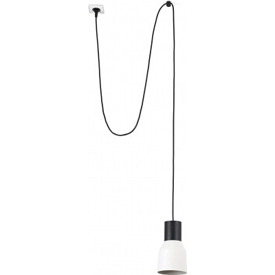 Подвесной светильник 15W Цилиндрический Форма Ø 12 cm. Столовая, спальная комната и лобби. Металл. Бежевый Цвет