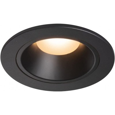 Illuminazione da incasso 9W Forma Rotonda 8×8 cm. LED regolabile in posizione Soggiorno, camera da letto e atrio. Stile moderno. Alluminio e Policarbonato. Colore nero