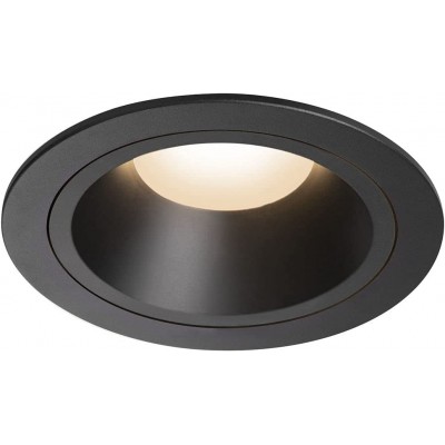 171,95 € Free Shipping | Recessed lighting 25W Round Shape 13×13 cm. LED Living room, dining room and lobby. Modern Style. Polycarbonate. Black Color