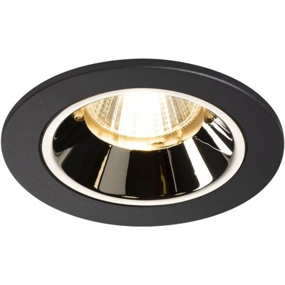 99,95 € Free Shipping | Recessed lighting 9W Round Shape 8×8 cm. Position adjustable LED Dining room, bedroom and lobby. Modern Style. Polycarbonate. Black Color