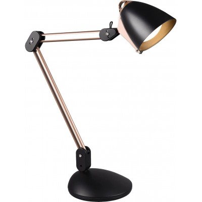 Lampe de bureau Trio 7W Façonner Conique 57×46 cm. LED articulable Salle, chambre et hall. Style moderne. PMMA. Couleur noir