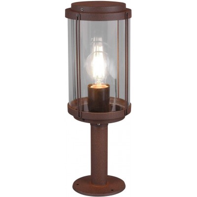 Lampada da tavolo Trio 40W Forma Cilindrica 40×15 cm. Soggiorno, camera da letto e atrio. Alluminio. Colore marrone