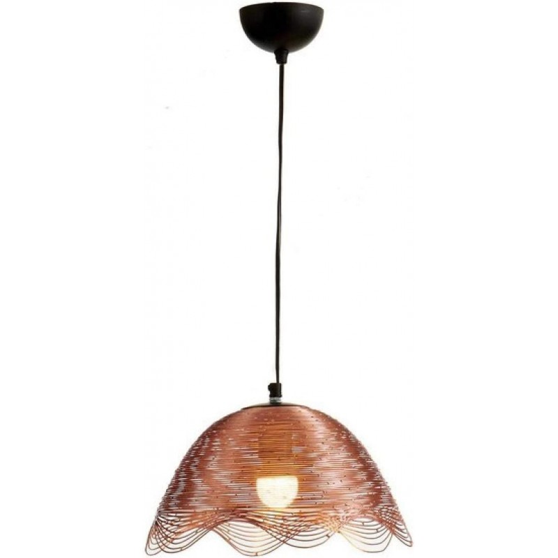 62,95 € Free Shipping | Hanging lamp Conical Shape 30×30 cm. Living room, dining room and lobby. Metal casting. Copper Color