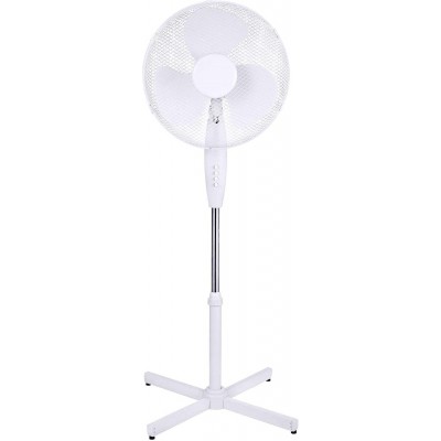 55,95 € Envío gratis | Ventilador de pie 45×32 cm. Pmma. Color blanco