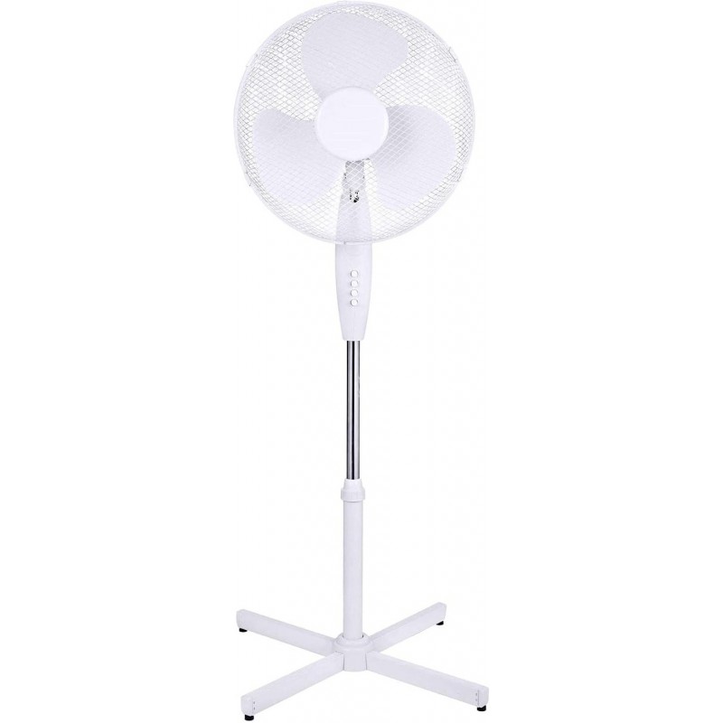 55,95 € Envío gratis | Ventilador de pie 45×32 cm. Pmma. Color blanco