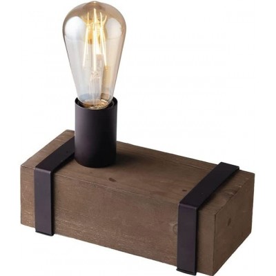 88,95 € Envio grátis | Lâmpada de mesa 22×14 cm. Metais. Cor preto