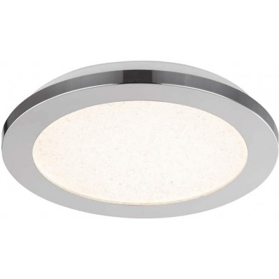 104,95 € Free Shipping | Indoor ceiling light 12W Round Shape 45×45 cm. LED Living room, bedroom and lobby. Crystal, PMMA and Glass. Gray Color