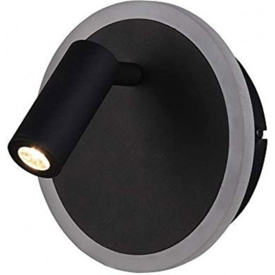 109,95 € Free Shipping | Indoor wall light Trio 5W 15×15 cm. Metal casting. Black Color