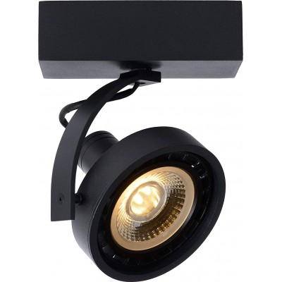 138,95 € Envoi gratuit | Projecteur d'intérieur 12W 17×15 cm. Ajustable Aluminium. Couleur noir