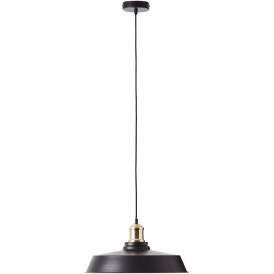 Lámpara colgante 40W Forma Redonda 104 cm. Salón, dormitorio y vestíbulo. Estilo moderno. Metal. Color negro