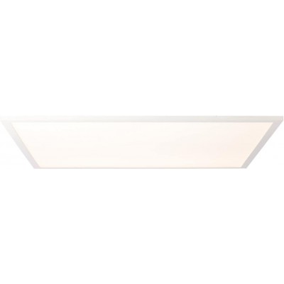 Luz de teto interna 40W Forma Quadrado 60×60 cm. LED Sala de estar, sala de jantar e salão. PMMA e Metais. Cor branco