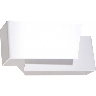 Indoor wall light Rectangular Shape 20×10 cm. Living room, dining room and bedroom. Modern Style. Steel. White Color