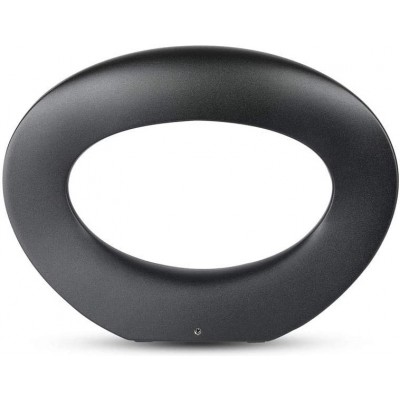 76,95 € Free Shipping | Outdoor wall light Round Shape 30×22 cm. Bidirectional LED Terrace, garden and public space. Modern Style. Aluminum and Polycarbonate. Black Color