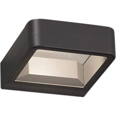 Indoor wall light 6W Square Shape 140×120 cm. Living room, bedroom and lobby. Aluminum. Black Color