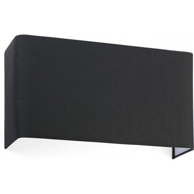 Aplique de pared interior 8W 37×20 cm. Metal. Color negro