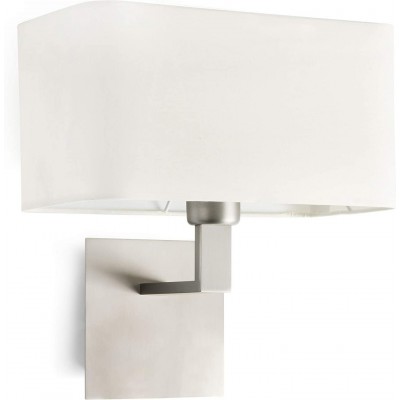 Настенный светильник для дома 15W Прямоугольный Форма 32×22 cm. Гостинная, спальная комната и лобби. Металл. Никель Цвет