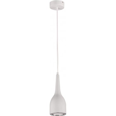 Hanging lamp 8W Cylindrical Shape Ø 11 cm. LED Living room, bedroom and lobby. Modern Style. Metal casting. White Color