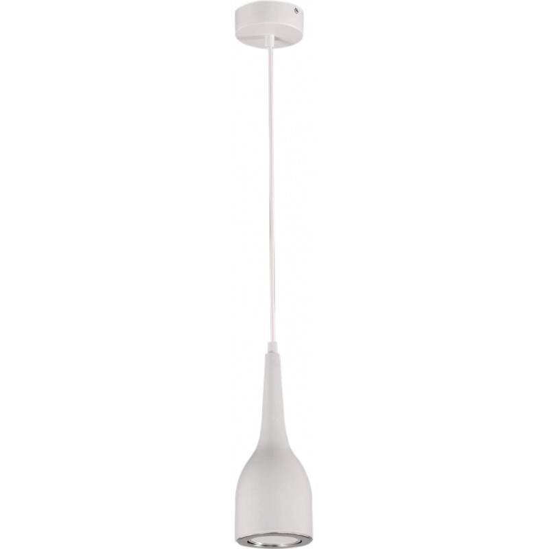 98,95 € Envoi gratuit | Lampe à suspension 8W Façonner Cylindrique Ø 11 cm. LED Salle, chambre et hall. Style moderne. Métal. Couleur blanc