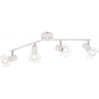 85,95 € Free Shipping | Indoor spotlight 40W 60×8 cm. 4 adjustable spotlights Metal casting. White Color