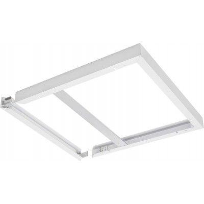 Accesorios de iluminación Forma Cuadrada 63×63 cm. Salón, comedor y dormitorio. Aluminio. Color blanco