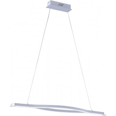 Подвесной светильник Trio 38W 3000K Теплый свет. Удлиненный Форма 150×95 cm. Гостинная, столовая и спальная комната. Современный Стиль. Акрил и Металл. Белый Цвет