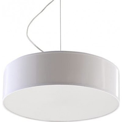 Lampe à suspension 120W Façonner Ronde 85×35 cm. LED Salle à manger, chambre et hall. Style moderne. Polycarbonate. Couleur blanc