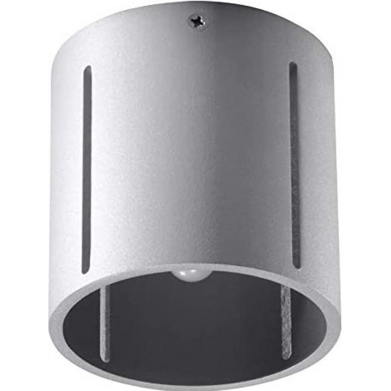 69,95 € Free Shipping | Indoor spotlight Cylindrical Shape 10×10 cm. Living room, dining room and lobby. Modern Style. Aluminum. Gray Color
