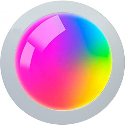 Innendeckenleuchte 18W Runde Gestalten 29×24 cm. Mehrfarbige RGB-LED und Bluetooth Wohnzimmer, esszimmer und schlafzimmer. Modern Stil. PMMA. Weiß Farbe